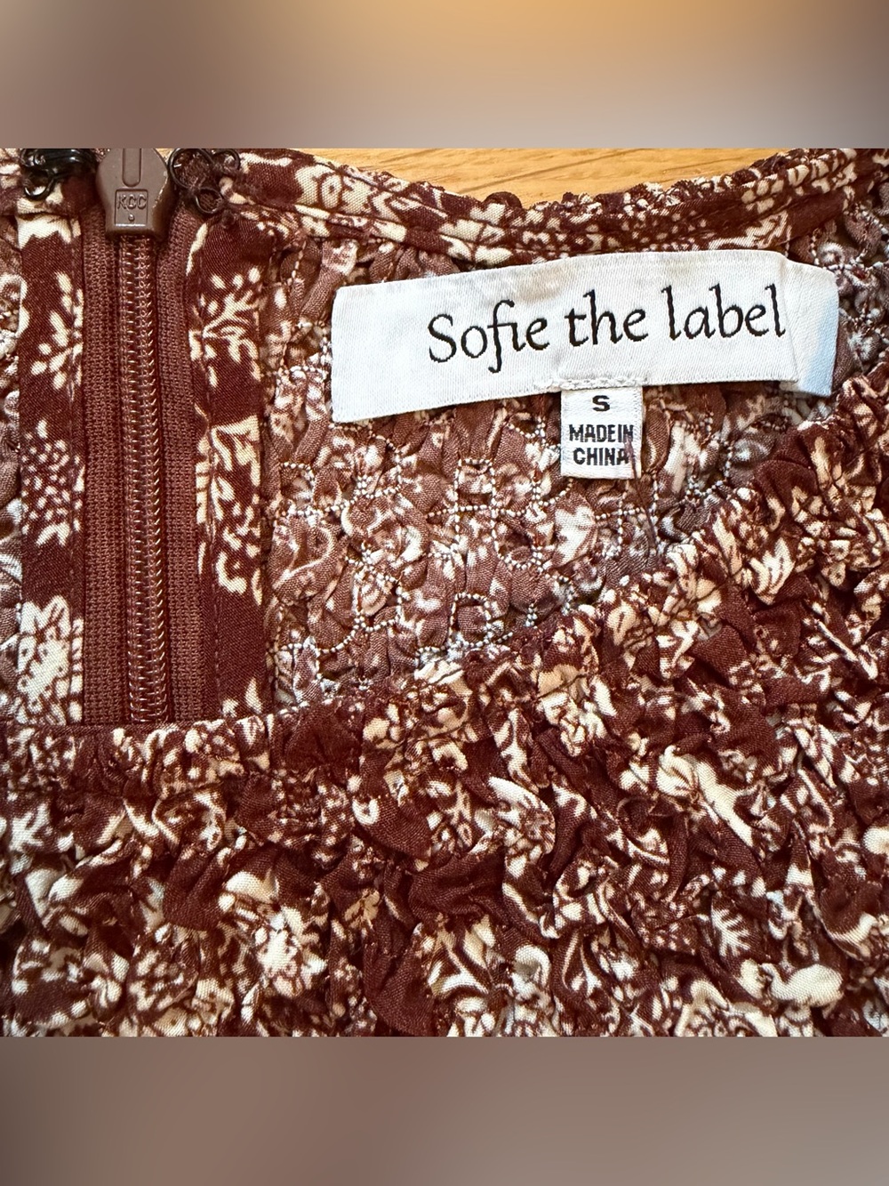 Sofie the Label The Madi Puff Sleeve Mini Dress, Size S - Picture 7 of 11
